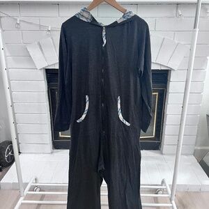 Bottoms Out Onesie Hooded Pajama Romper Jumper - Adult